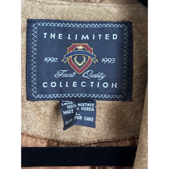 The Limited Collection Leather Jacket Womens L Brown Western Blazer Whipstitch - Picture 4 of 15